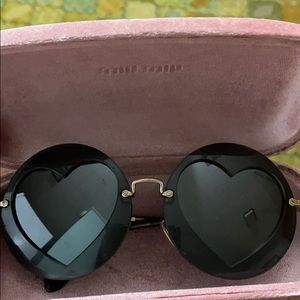 Miu Miu double heart sunglasses